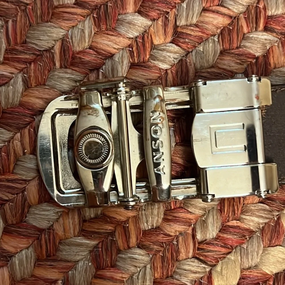 Anson Belt & Buckle, Premium Full Grain Leather Belt, ALL 5-STAR REVIEW, EUC,OS